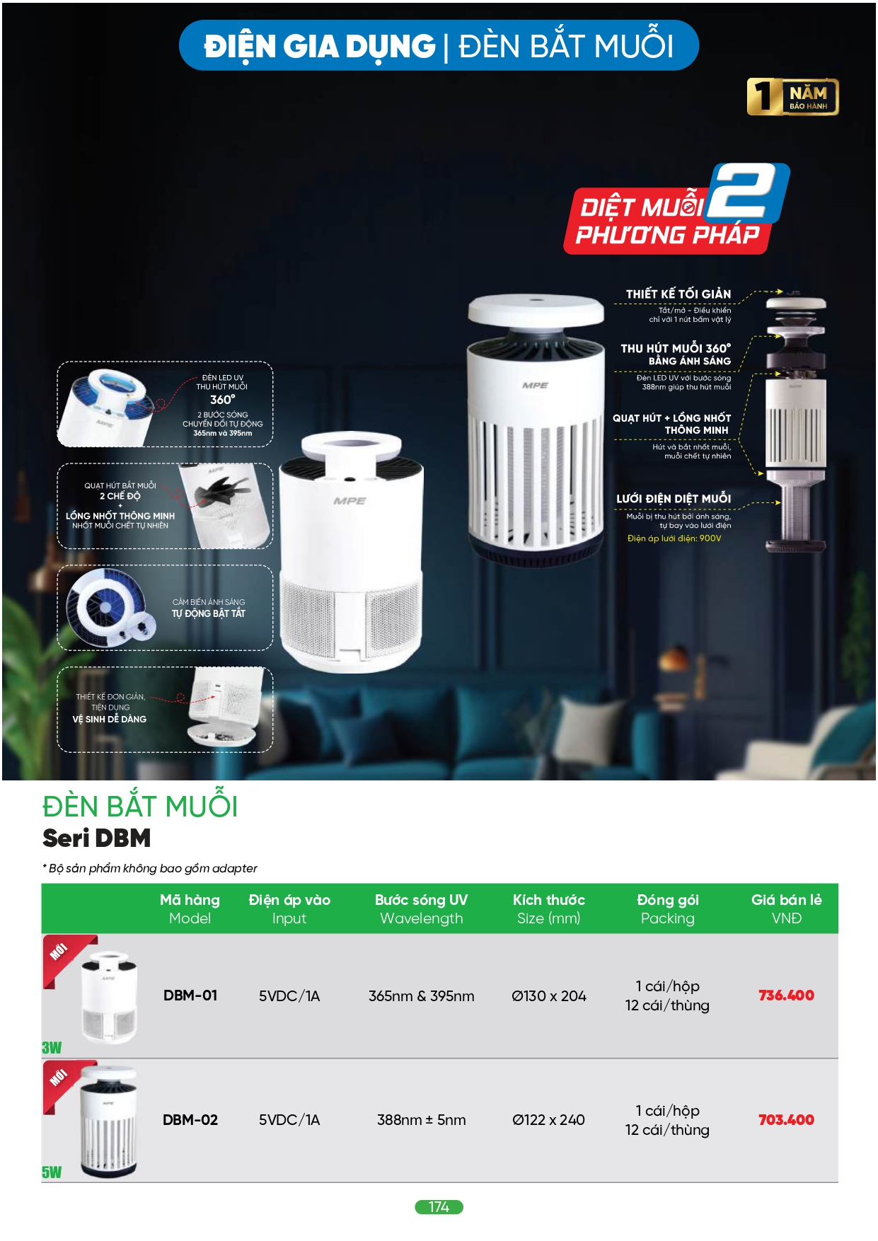 Bảng giá đèn LED MPE 2026